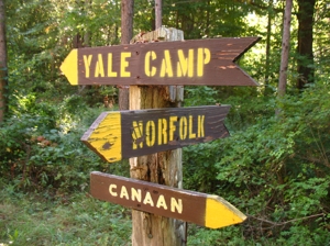 trail direction sign